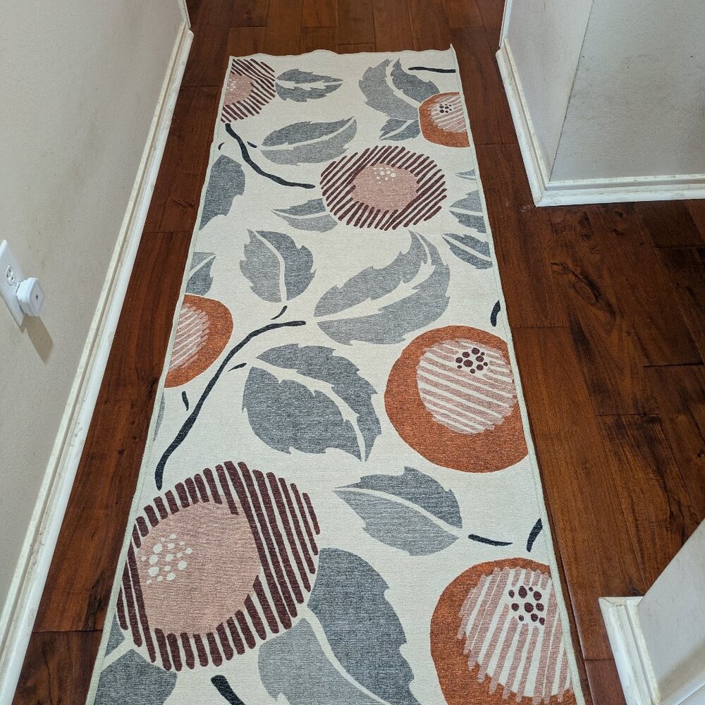 Ruggable Hana Tiger Orange 2.5x7 Runner and 6x9 Area Rug